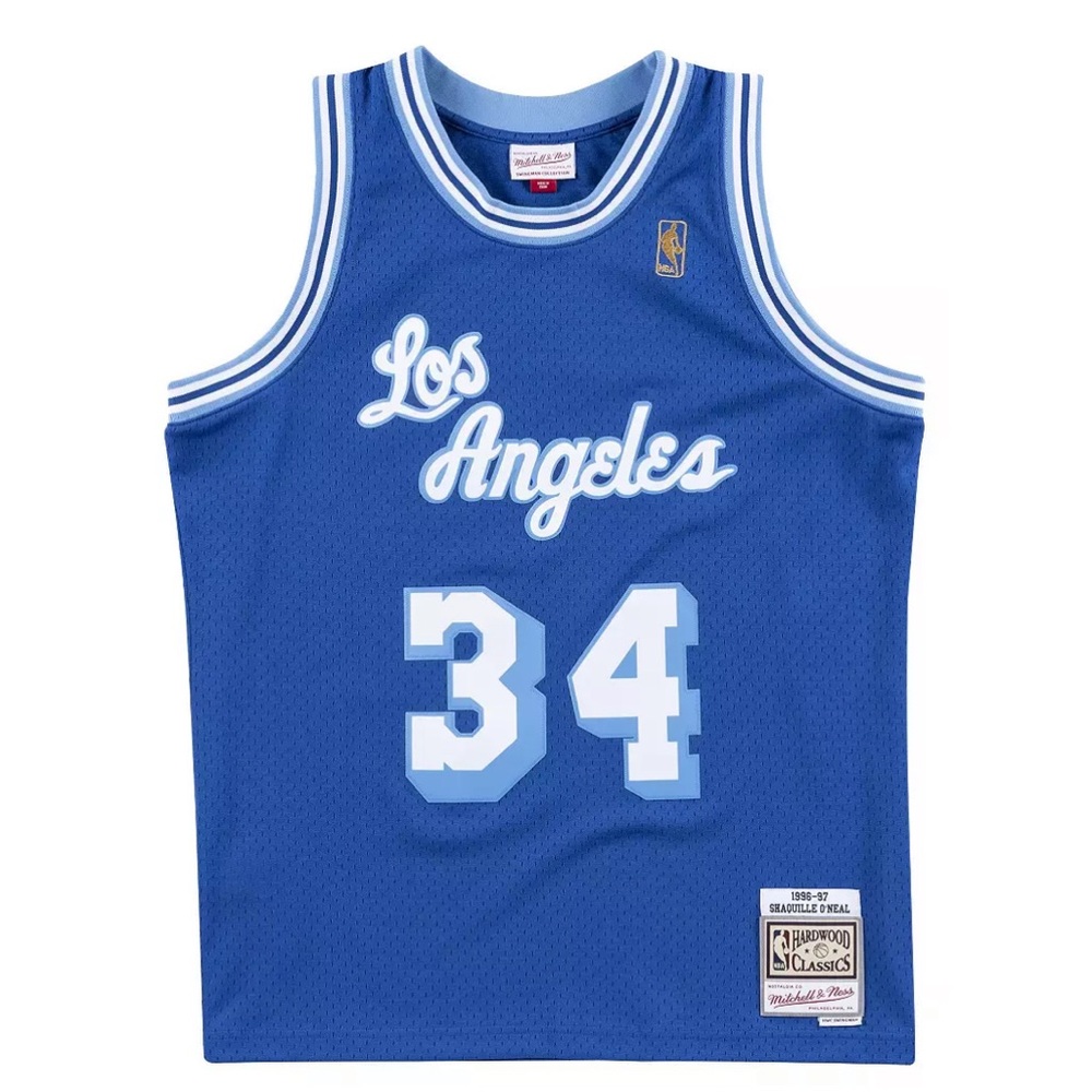 Mitchell & Ness Men's Los Angeles Lakers Blue Shaquille O'Neal